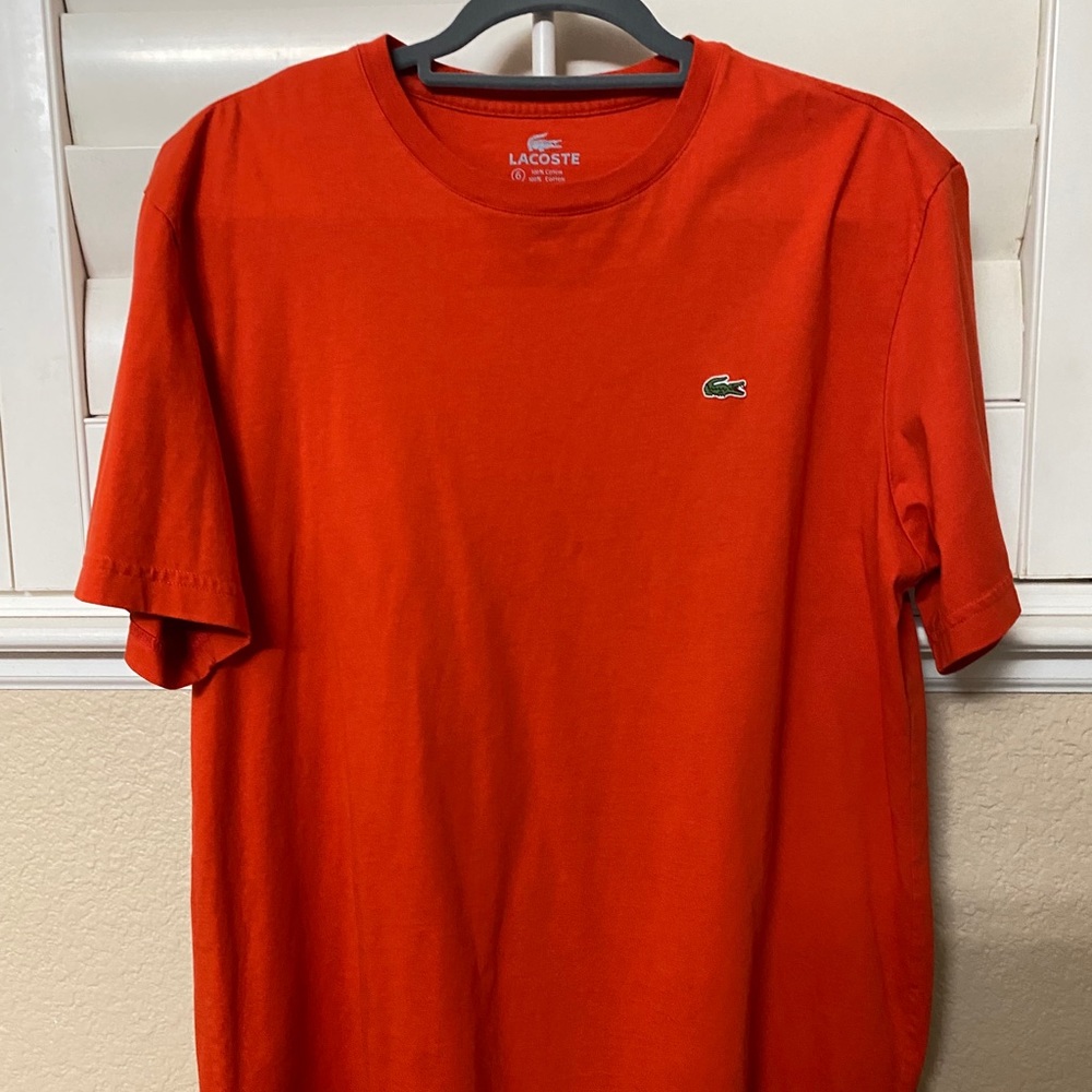 Lacoste orange t-shirt